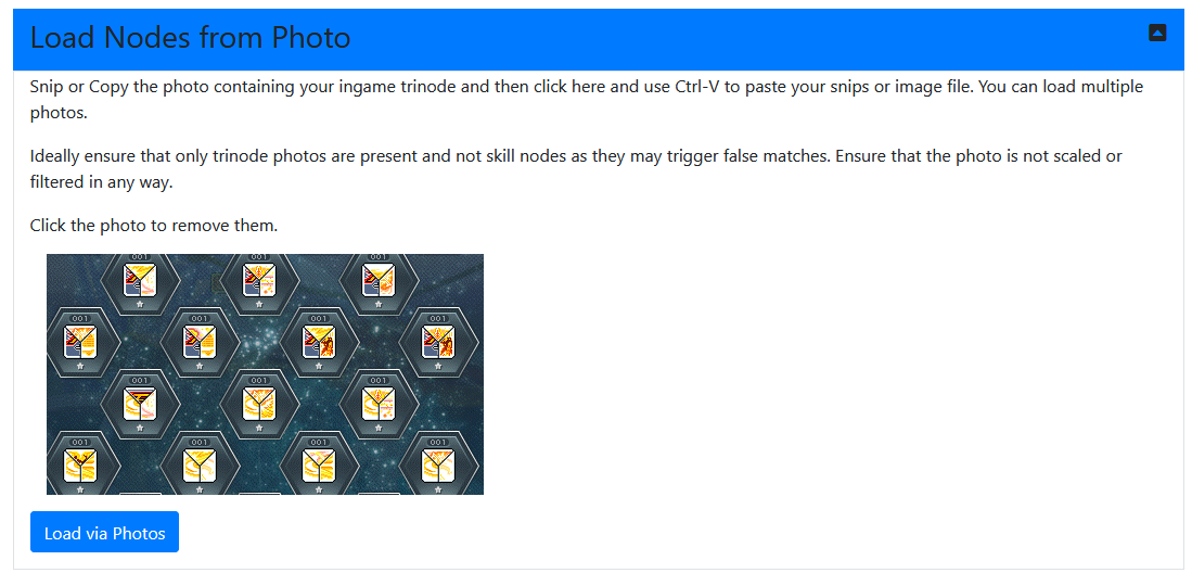 Load Nodes from Photos